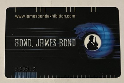 James Bond Exhibition 2003/2004 Card/ Ticket Science Museum