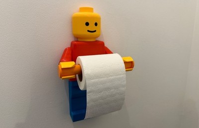 Toilettenpapierhalter 3D-gedruckt Ziegelmann