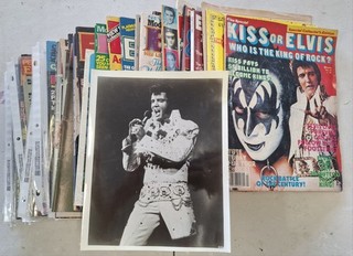 1979 Kiss or Elvis Who Is The King Of Rock And Roll Kiss Magazine Lot of (36)
