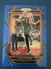 2023 Panini Prizm WNBA #34 Kiah Stokes Blue Wave