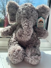 AUTÉNTICO❗️NUEVO CON ETIQUETAS Jellycat Archibald Elefante Esponjoso Gris Gris Animal - ¡RETIRADO!