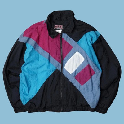 Vintage Athletic Works 90s Colorblock Windbreaker - L