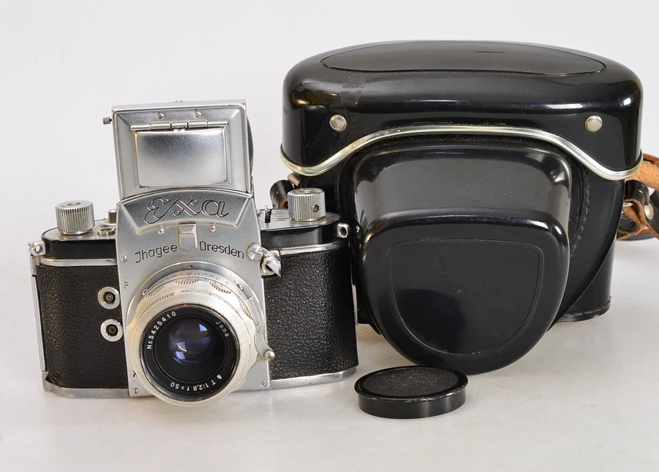 Ihagee Exa 0 ⭐Versione 4.2 Nome inciso + Tessar 2.8/50 Carl Zeiss *Alluminio ✅ (8315) - Immagine 2 di 4