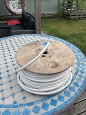 3 Core And Earth 1.5 MM White Fp200 Style Cable 90 Plus Meters