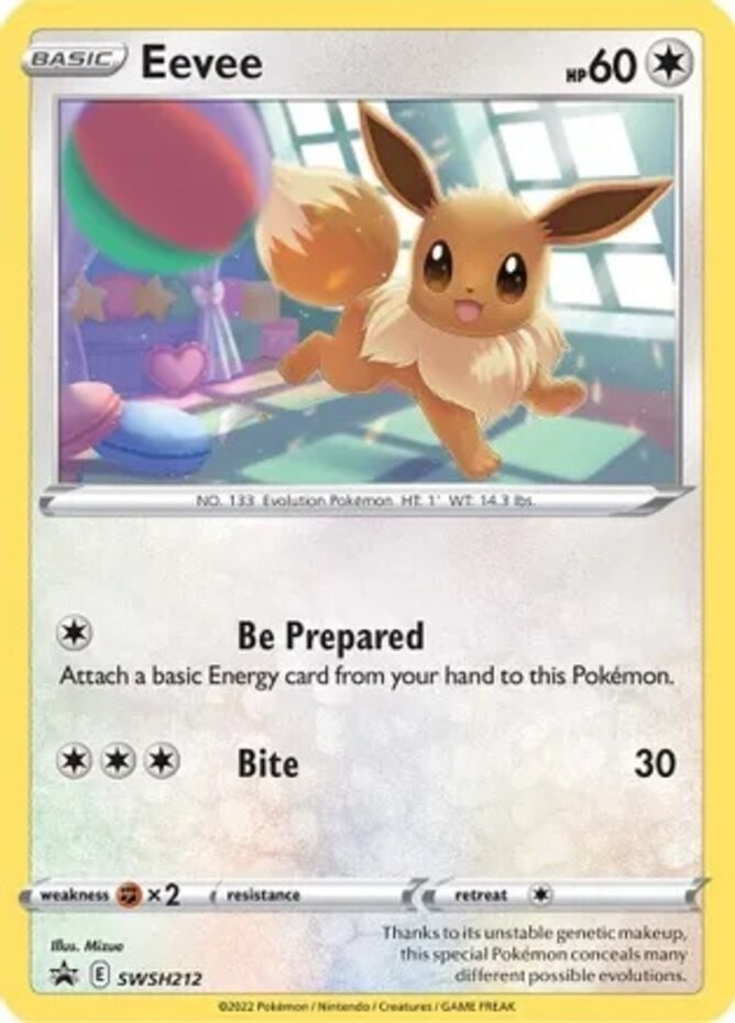 4x Lightly Played Eevee - SWSH212 - SWSH Black Star Promos Pokemon SWSH Black St