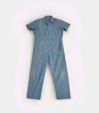 Vintage Dickies Painters Mechanic Coveralls Jumpsuit Short Sleeve Blue 44 USA
