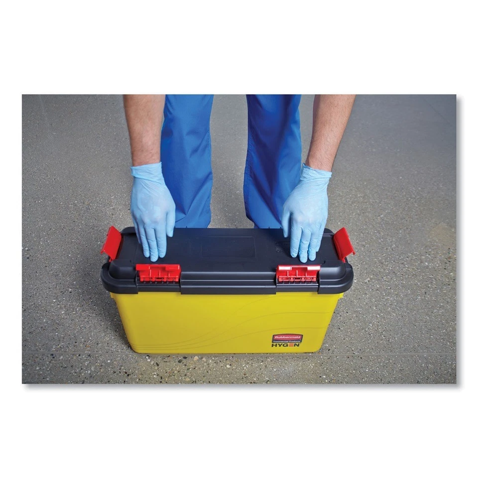 Rubbermaid Commercial HYGEN Q95088YW 6,8 gal. Cubo de carga - Amarillo Nuevo Foto 4 de 4