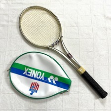 Vintage Yonex OPS Tennis Racquet Medium 4 1/2 Aluminum Japan USPTA Cover Display