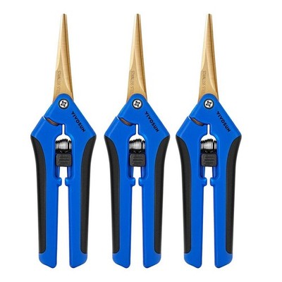 VIVOSUN Gartenschere 16,5 cm   Präzisionsschnitt mit Titanium-Beschichtung,3pcs