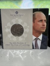 2022 HRH the Duke of Cambridge 40th Birthday £5 Coin Uncirculated
