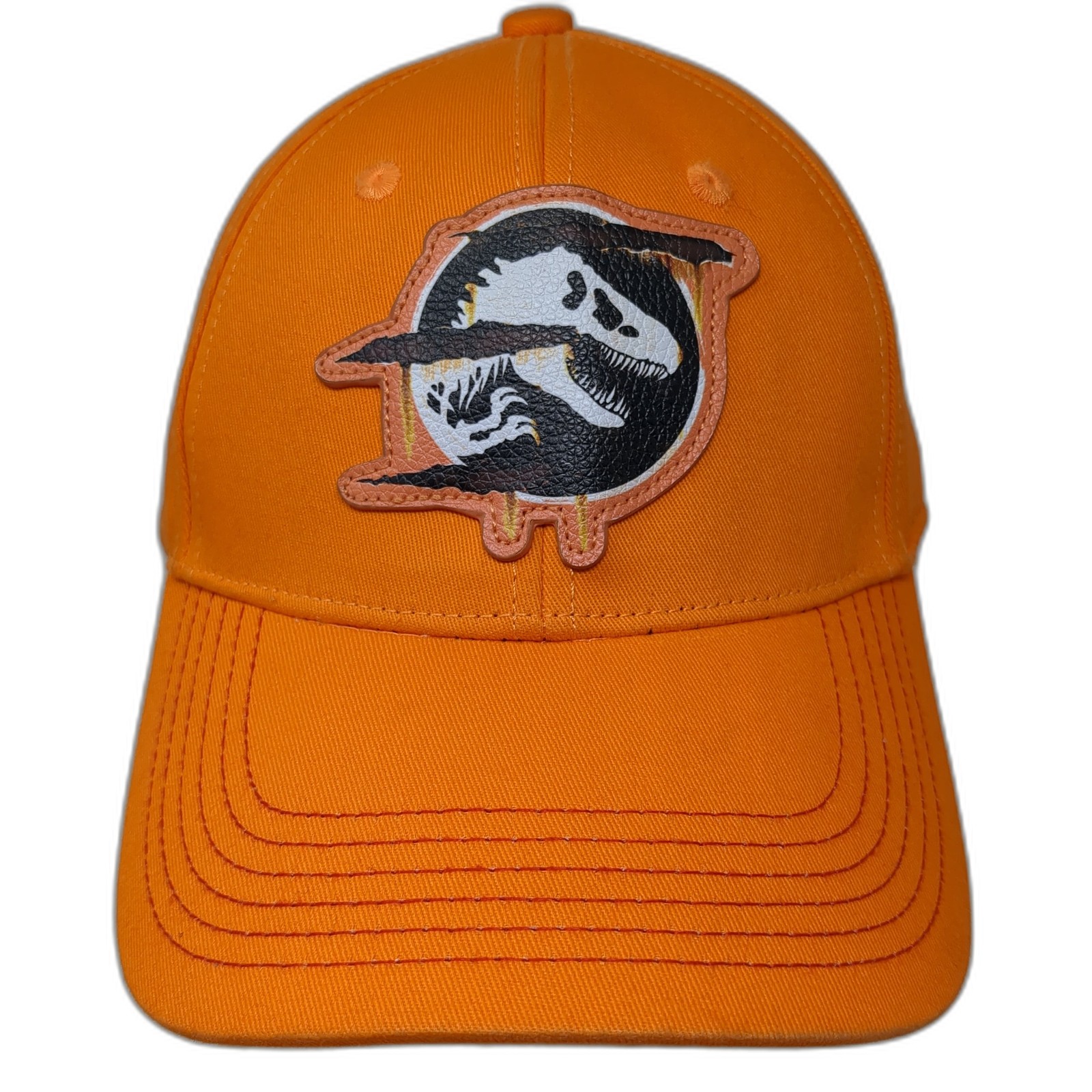 Jurassic World Patch Strapback Hat Orange One Siz… - image 1