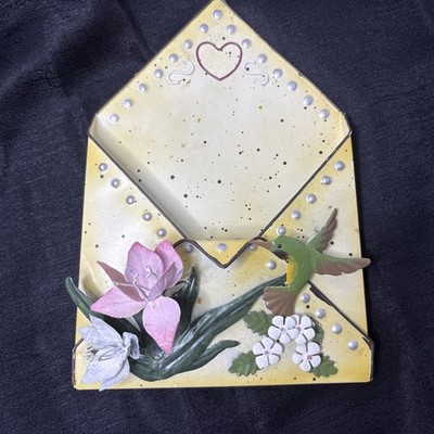Decorative Metal Hummingbird Wall Letter Bill Holder