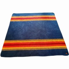 PENDLETON Striped Blanket Grand Canyon National Parks Sherpa Fleece 90”x96”