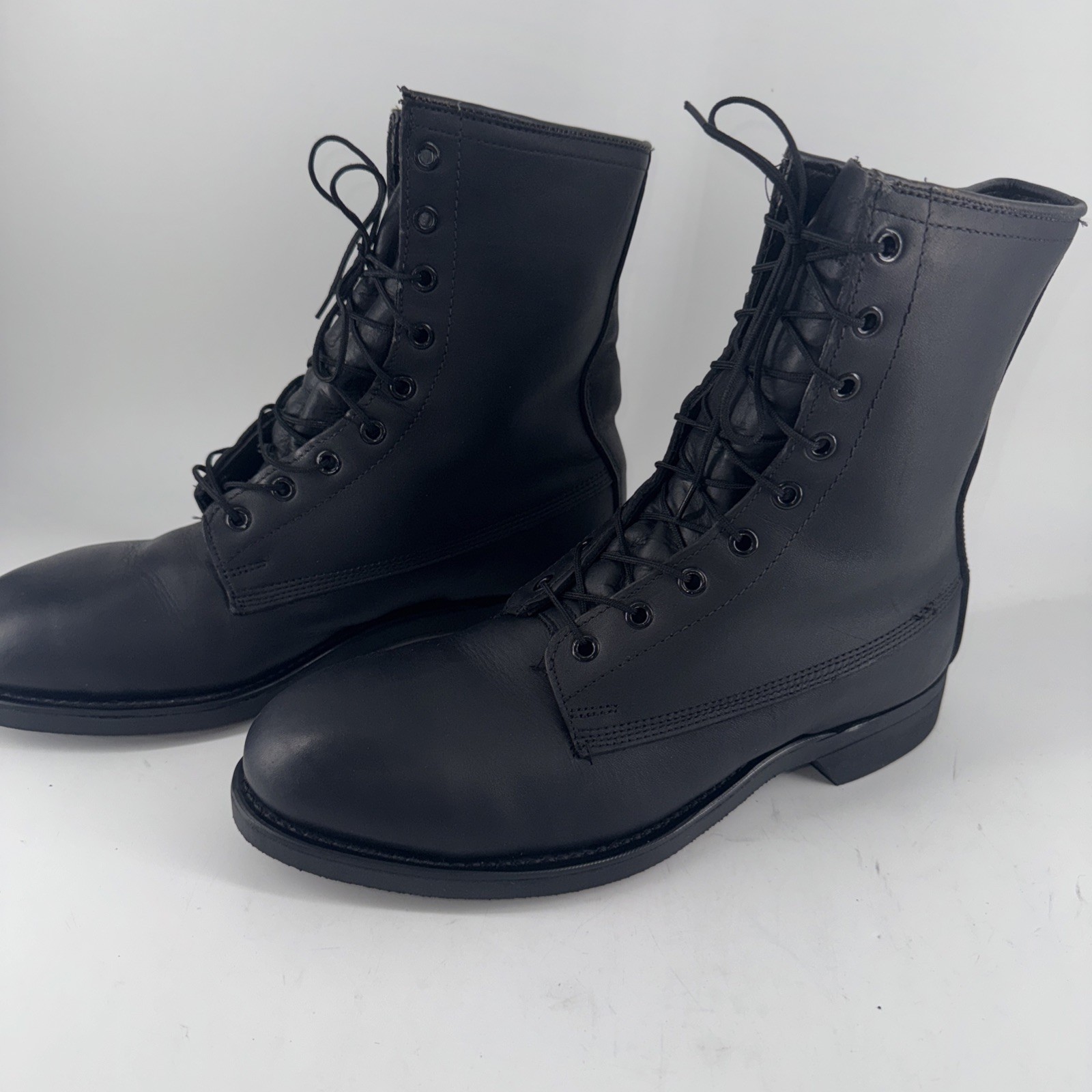 SAOLA Stivali da combattimento vintage 1986 Craddock Terry da uomo 8 5 M in pelle nera suola biltrite USA