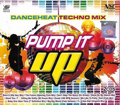 Pump It Up Danceheat Techno Mix 2CD Original Artist 80's Disco Dance Hits Mint