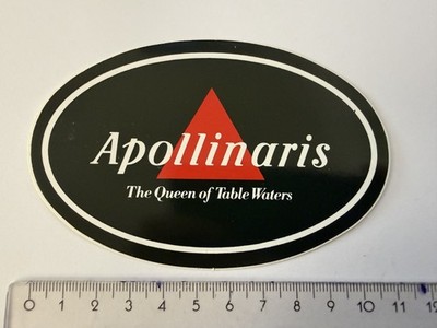 Vintage alter Aufkleber Sticker Apollinaris Wasser The Queen of  Table Waters 4o
