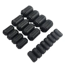 20Pcs Clip-on Ferrite Ring Core RFI EMI Noise Suppressor Cable Clip for 3mm/... 