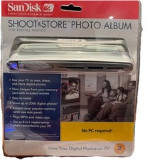 SanDisk Shoot Store Photo Album Digital Photos 8-in-1 Reader SDV2S-A-A30 Read