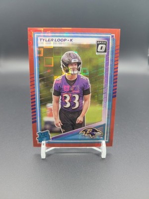 TYLER LOOP - 2025 Panini Donruss Optic Red Pandora Rated Rookie #382 - Ravens RC