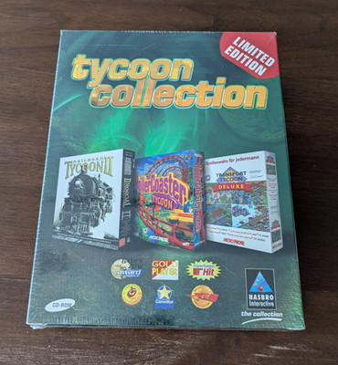 Hasbro Tycoon Collection: Railroad, RollerCoaster, Transport, Big Box NEU SEALED
