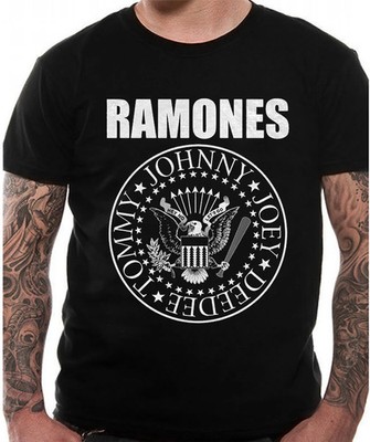 Offizielles Ramones T-Shirt Presidential Seal Punk Album Art Schwarz Neu S M L XL XXL