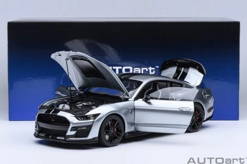 Autoart Ford Mustang Shelby GT500 (Iconic Silver) 1/18 Scale New!