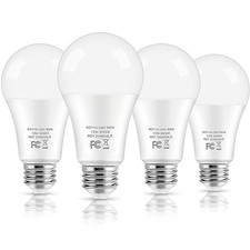 LED Light Bulbs, 100 Watt Equivalent 4 Count Pack of 1 5000k Daylight White