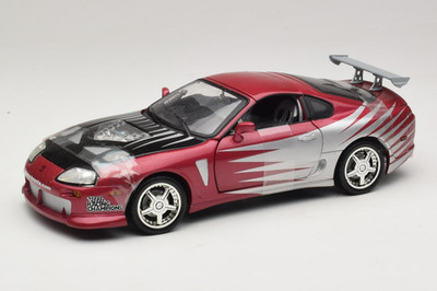 33708 Toyota Supra Purple Silver Fast & Furious Ertl 1/18