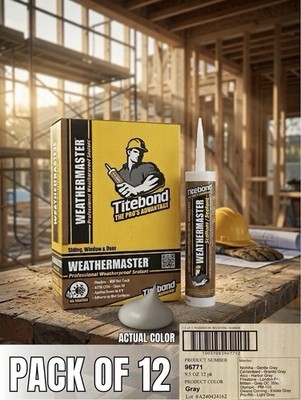 Case (12 Tubes) TiteBond DuraMaster Premium Sealant 9.5oz *GRAY* *BRAND NEW* 