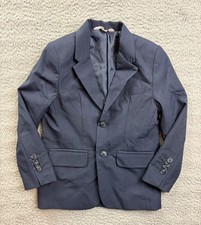 Cat  Jack Blazer Boys 4 Navy Blue Suit Jacket Formal Wedding Party Notch Lapel