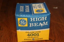 High Beam Headlight Bulb GE Round For 4 Headlight System 4001 5001 12 Volt VTG