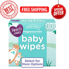 Parent's Choice Fragrance-Free Baby Wipes, 300 Count..