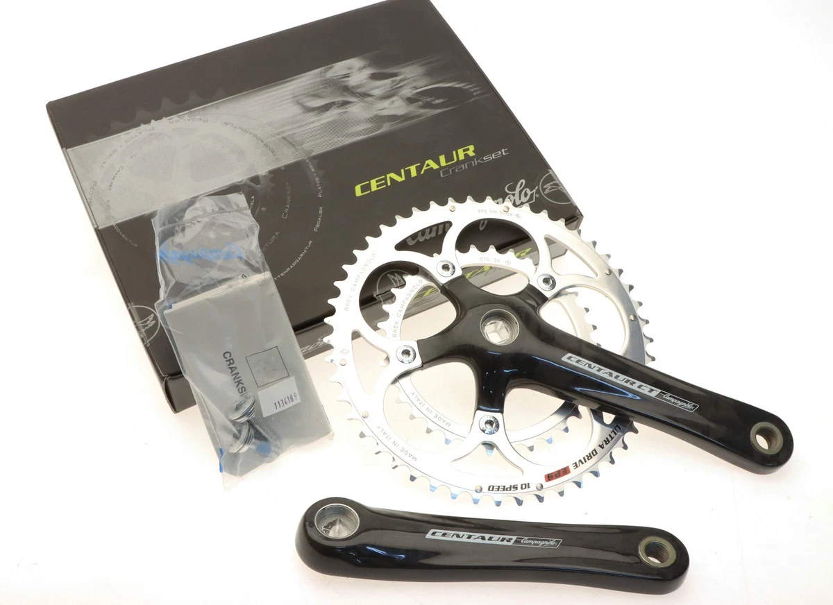 Guarnitura bici corsa Campagnolo Record Carbon 10 velocità bike crankset Guarnitura bici corsa Campagnolo Record Carbon 10 velocità bike crankset
