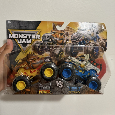 #ad Monster Jam Duo Horse Power vs Tempest Steed 1:64 Diecast Monster Truck 2 Pack $21.00