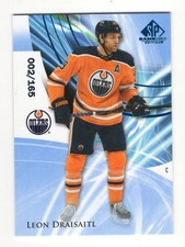2020-21 SP Game Used Leon Draisaitl Blue Burst #20 Edmonton Oilers 002/165