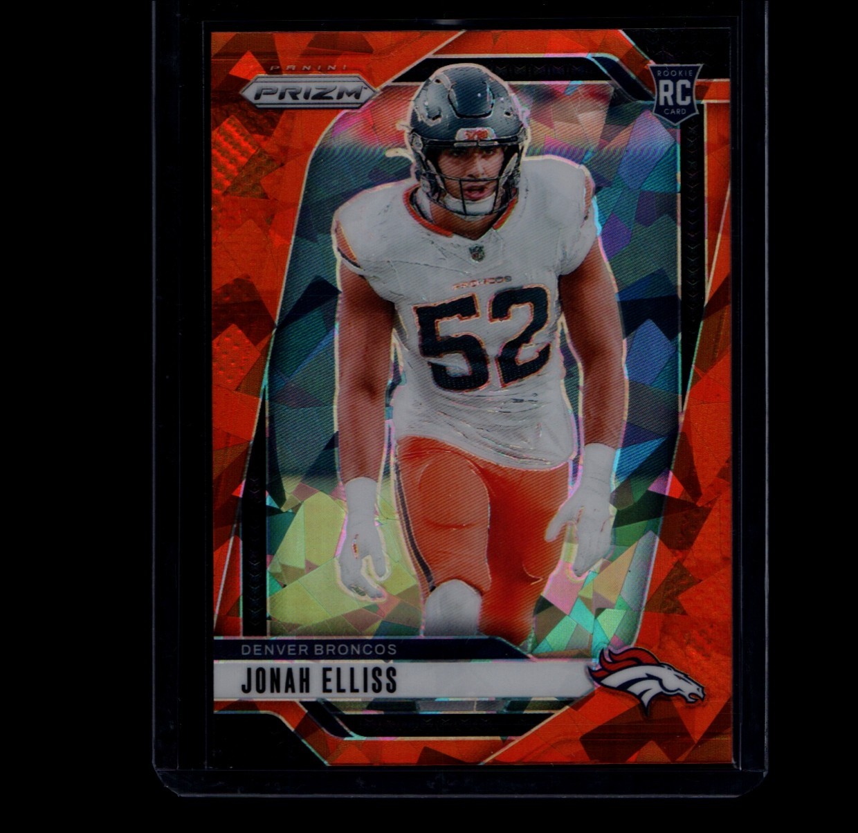 2024 Panini Prizm - Rookies Jonah Elliss #356 Orange Ice Prizm (RC)