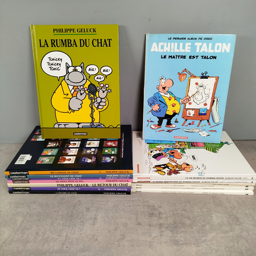 Lot 16 Bandes Dessinees BD Humour Adulte Le Chat de Geluck Romans Graphiques D54