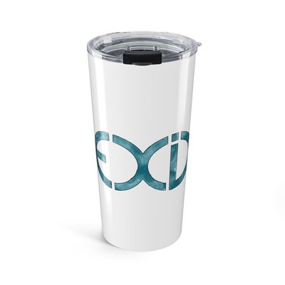 Exid Blue Logo White Tumbler 20oz