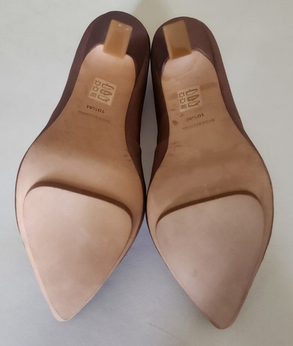 SALONE MONET Anita High Heel Slip On Pump Sable Satin Women’s US 10.5M - Picture 3 of 4