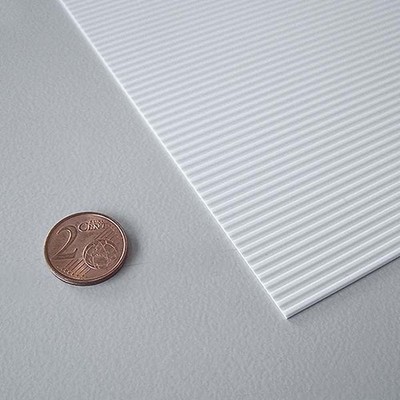 (221,11 /m²) Trapezblech, Raster 2,5 mm Evergreen 4529, Stärke 1 mm, 15 x 30 cm