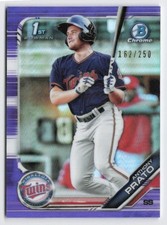 2019 Anthony Prato 1st Bowman Chrome Purple Refractor /250 #BDC-101 Twins