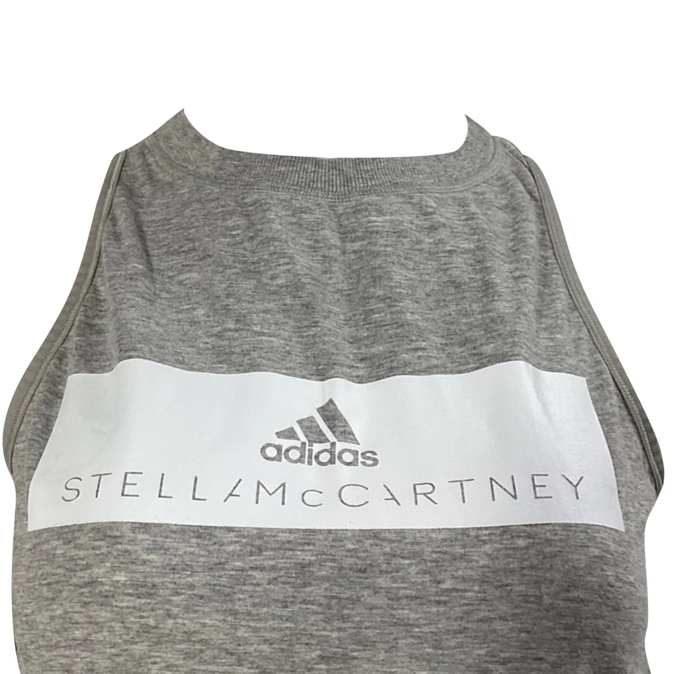 Camiseta sin mangas Stella Mccartney X Adidas en algodón para mujer gris Xs Foto 2 de 4