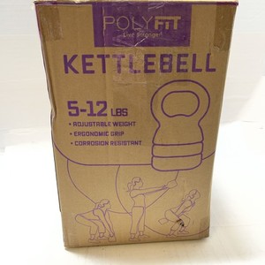 Polyfit Adjustable Kettlebell | 5 lb - 12 lb | Kettlebells Weights Purple