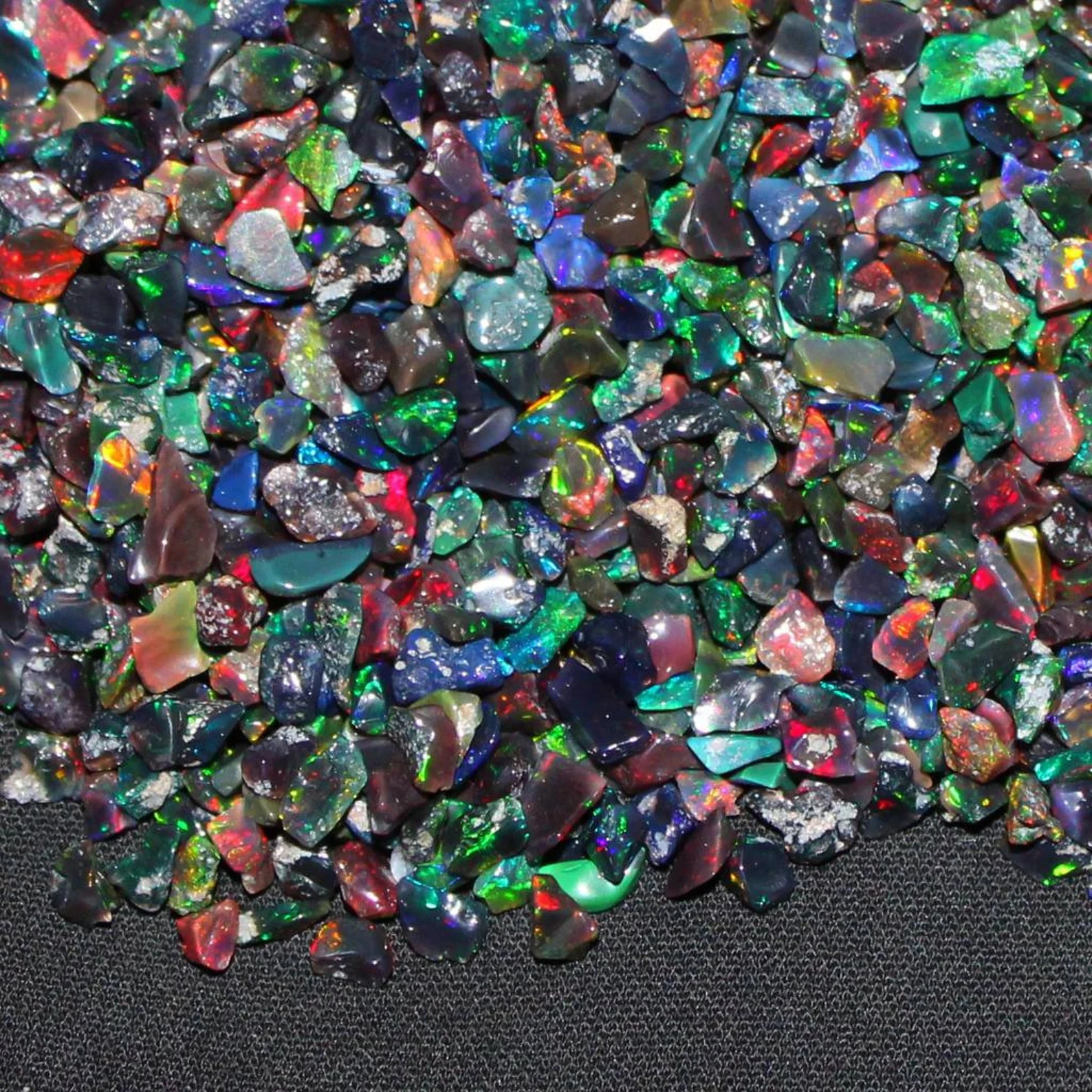 20 Ct Lot Natural Black Ethiopian Polished Opal Rough Uncut Raw Loose Gemstones