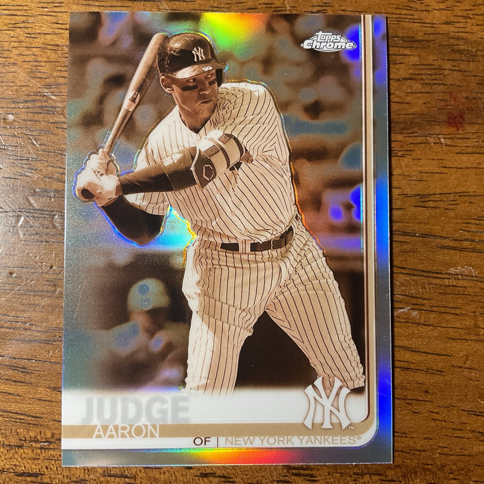 Topps Chrome 2019 Sepia Refractor Aaron Judge #100 New York Yankees🔥🔥