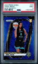 2024 Panini Prizm Wnba #147 Angel Reese Blue Velocity PSA 9