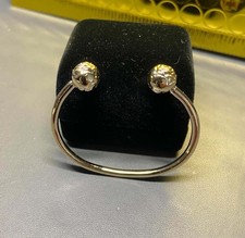 💛 NEW  9ct Gold Torque Bangle With Rose 🌹 Terminals Extra Small Childs