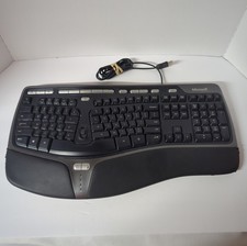 Microsoft Natural Ergonomic Keyboard 4000 v1.0 Model 1048 Wired USB Black