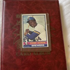 Topps 1976 Hank Aaron Base Set Card #550 Milwaukee Brewers MLB Baseball