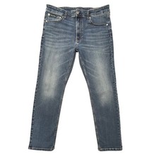 Calvin Klein Blue Slim Fit Stretch Straight Leg Denim Jeans Mens 36x30